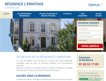 Tablet Screenshot of lermitagechevreuse.com